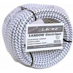LACME Sandow Electrifie 25m, Bobine Elastique Pour Passage De Barriere Cheval