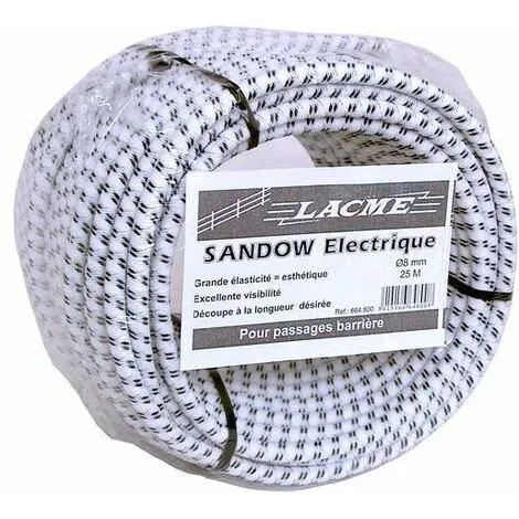 LACME Sandow Electrifie 25m, Bobine Elastique Pour Passage De Barriere Cheval 1 LACME Sandow Electrifie 25m, Bobine Elastique Pour Passage De Barriere Cheval