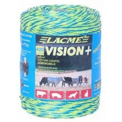 LACME Fil Vision + 400m Fil Haute Visibilite 3 Inox 0,20 Bleu Et Jaune Fluo