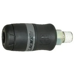 LACME Raccord Automatique à Bague Avec Système Daccrochage à Billes En Inox 14 Mâle Corps En Laiton Nickelé Livré Avec Collier De Serrage