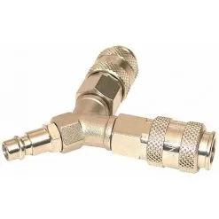 LACME Sortie Double En Y Rapide Débit 72 Mm Intérieur Réducteur 12 Mâle 38 Femelle Et Mamelon 14 Mâle 38 Mâle