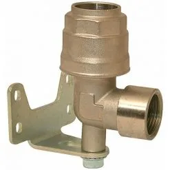 LACME Raccord Instantané Ø 25 Mm 90 Fixation Mural Sortie 34 Femelle Orientable Pour Réseau Dair