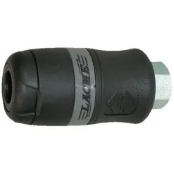 LACME Raccord Automatique à Bague Avec Système Daccrochage à Billes En Inox 14 Femelle Corps En Laiton Nickelé Livré Avec Collier De Serrage