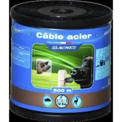 LACME Fil De Clôture CABLE ACIER 500M Bobine